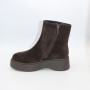 Теплі замшеві черевики Allsy 214949 26Z83Z3619-1 BROWN 6478 на платформі