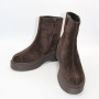Теплі замшеві черевики Allsy 214949 26Z83Z3619-1 BROWN 6478 на платформі