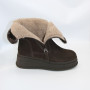 Women's Brown Suede Boots Anna Lucci 216319 with Fur