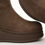 Women's Brown Suede Boots Anna Lucci 216319 with Fur
