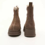 Women's Brown Suede Boots Anna Lucci 216319 with Fur