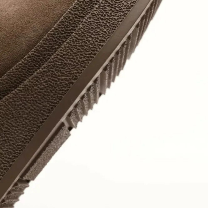 Women's Brown Suede Boots Anna Lucci 216319 with Fur