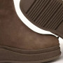 Women's Brown Suede Boots Anna Lucci 216319 with Fur