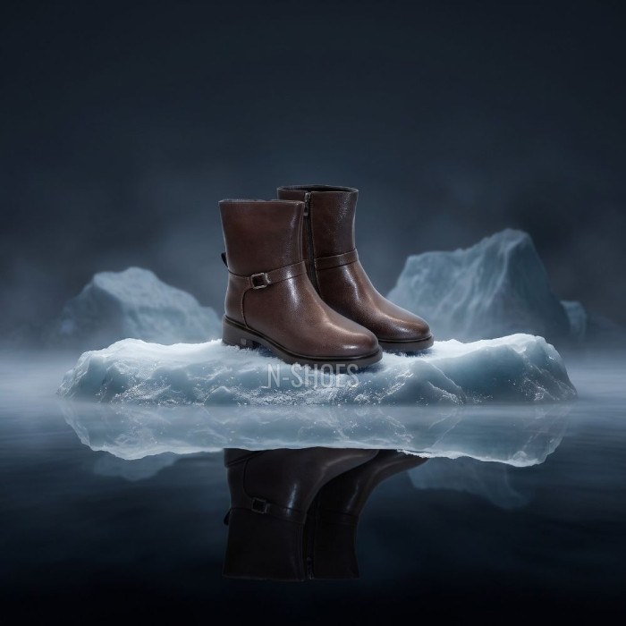 Women's Winter Boots Anna Lucci 217261 T939A-D738-8M 6490 Chocolate