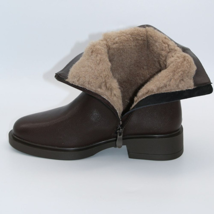 Women's Winter Boots Anna Lucci 217261 T939A-D738-8M 6490 Chocolate