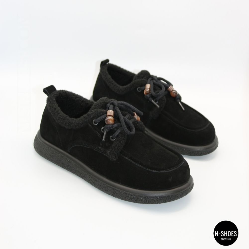 Women's Suede Winter Shoes Allsy 216256 lt-26n26a-24m black 6625