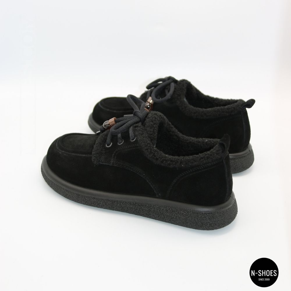 Women's Suede Winter Shoes Allsy 216256 lt-26n26a-24m black 6625