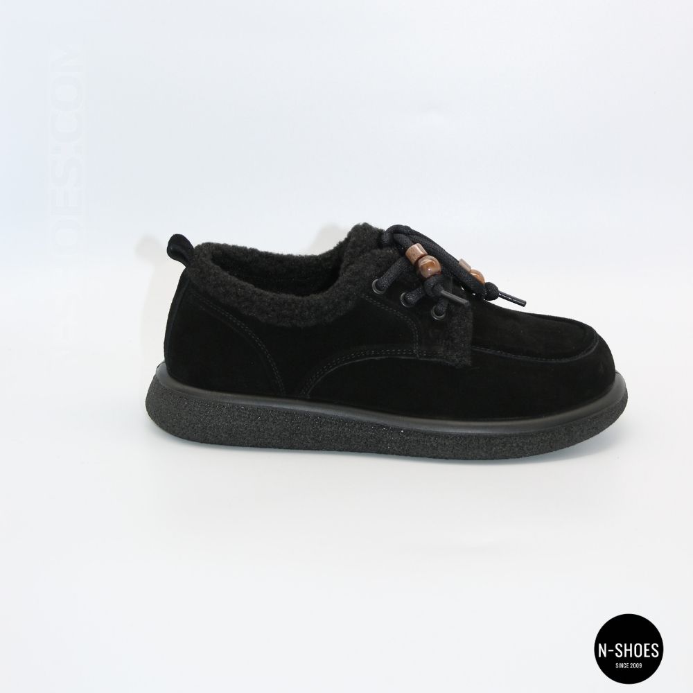 Women's Suede Winter Shoes Allsy 216256 lt-26n26a-24m black 6625