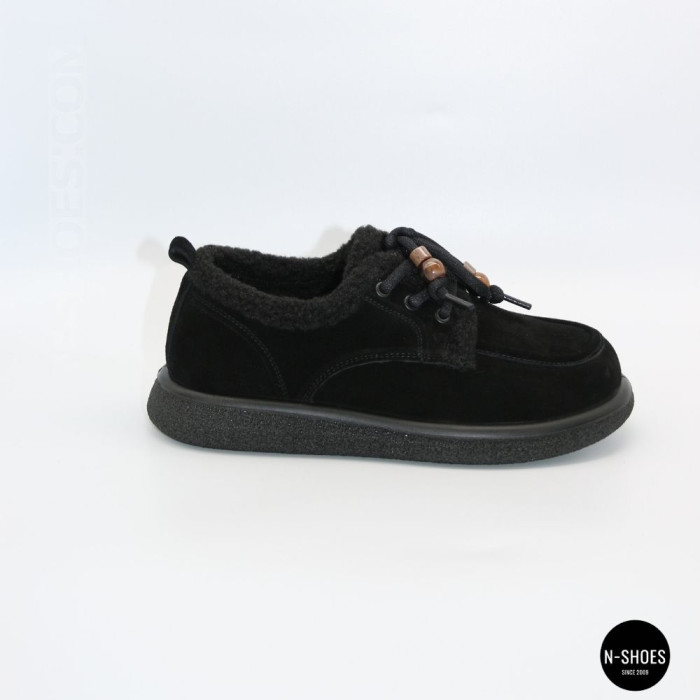 Зимние замшевые туфли Allsy 216256 lt-26n26a-24m black 6625