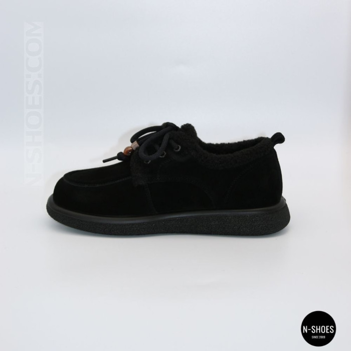 Зимние замшевые туфли Allsy 216256 lt-26n26a-24m black 6625