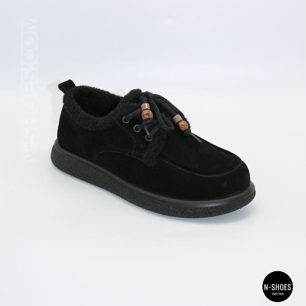 Women's Suede Winter Shoes Allsy 216256 lt-26n26a-24m black 6625