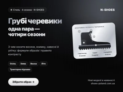 Яке взуття стане частиною будь-якого образу, незалежно від пори року? Універсальність грубих жіночих черевиків