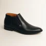 Men’s black winter boots Tapi Poland B-2163/-136-176-265 with zipper, genuine leather