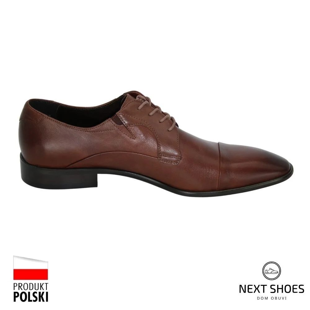 Туфли мужские коричневые Badura (Польша) модель 2972