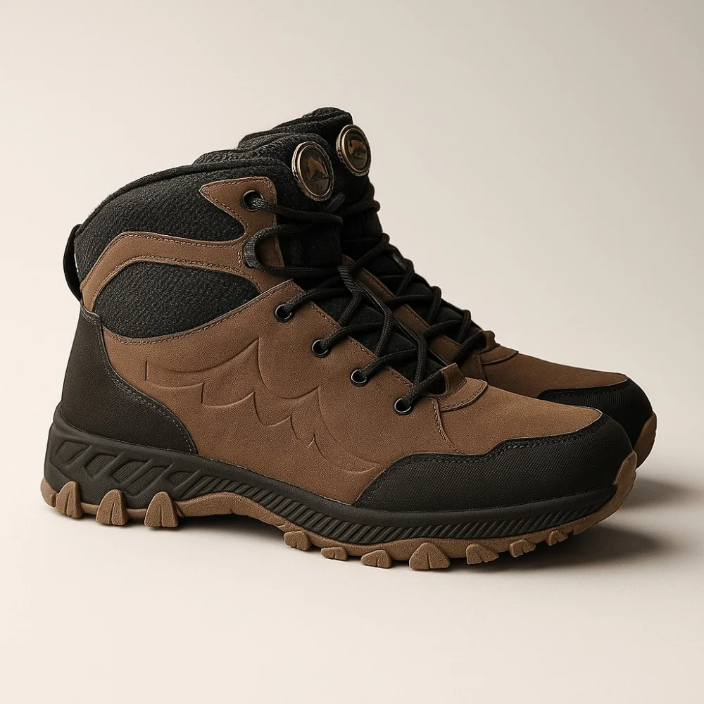 Чоловічі коричневі зимові черевики Grunberg 148153-14-04 6084 з натуральної шкіри та вовною