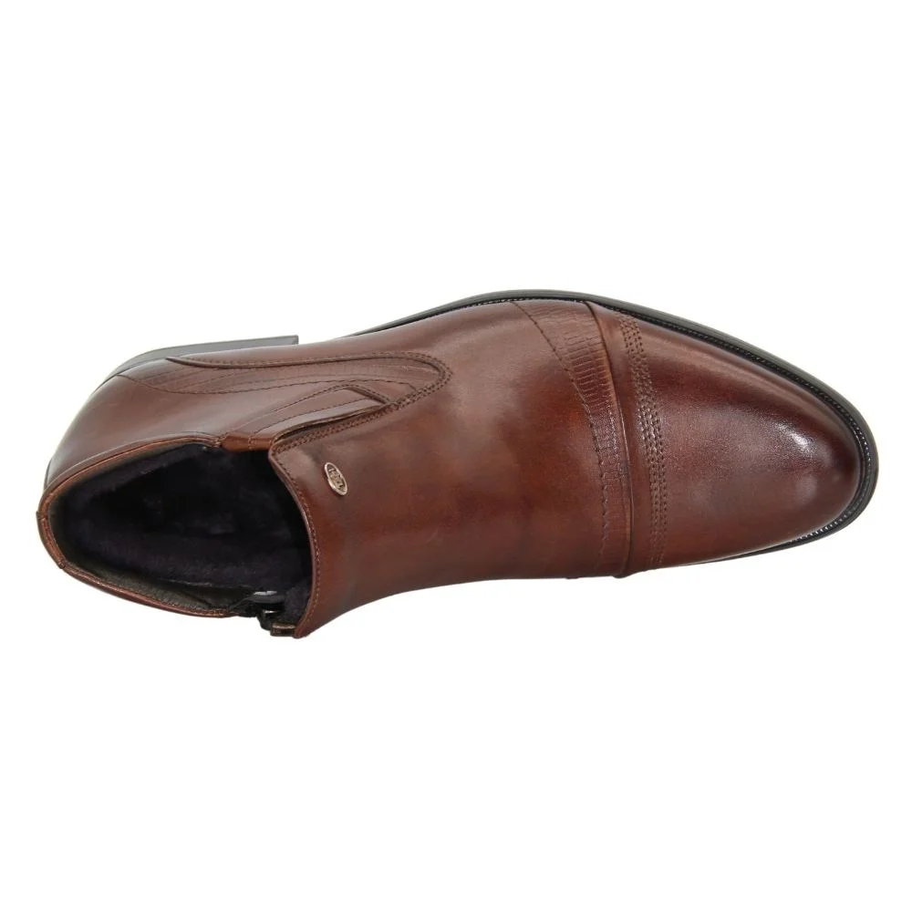 Мужские коричневые ботинки зимние Tapi (Польша) модель 3467