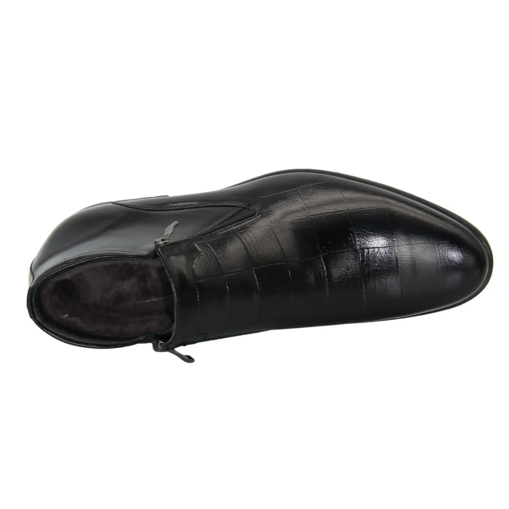 Чоловічі чорні черевики зимові Tapi (Польща) модель 4265