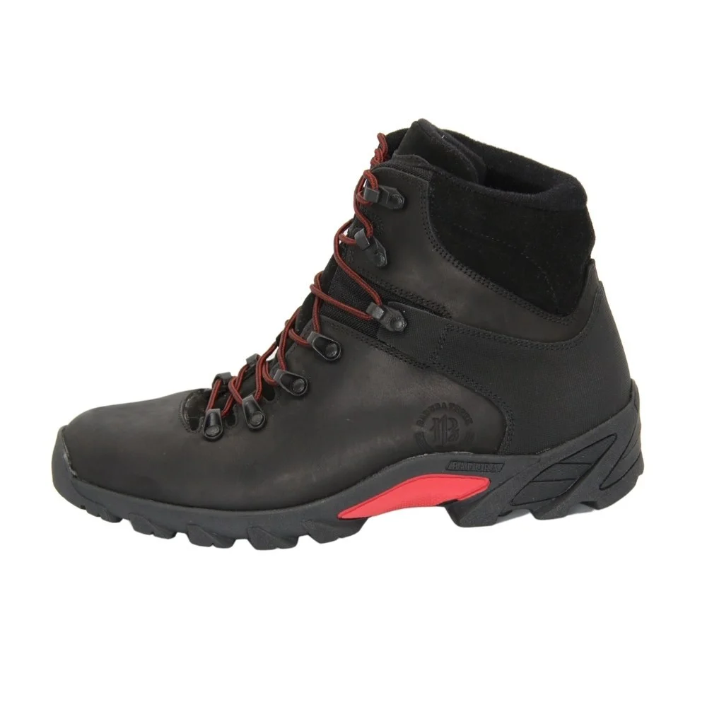 Men's black boots winter Badura (Poland) model 4299