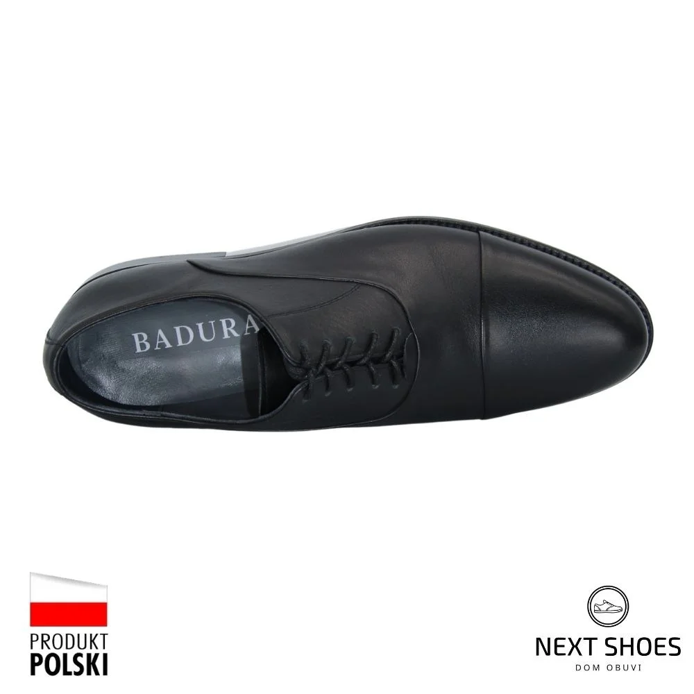 Shoes man's black Badura (Poland) model 4412