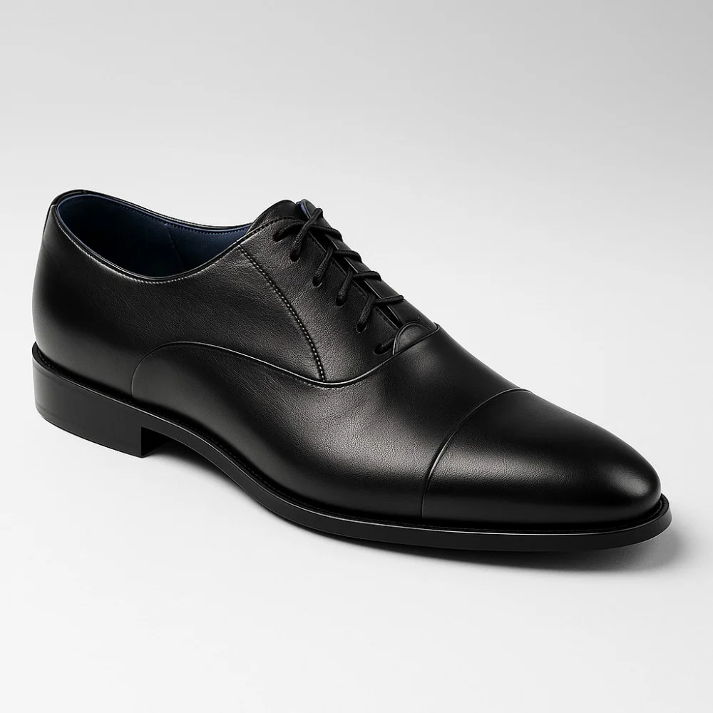 Shoes man's black Badura (Poland) model 4412