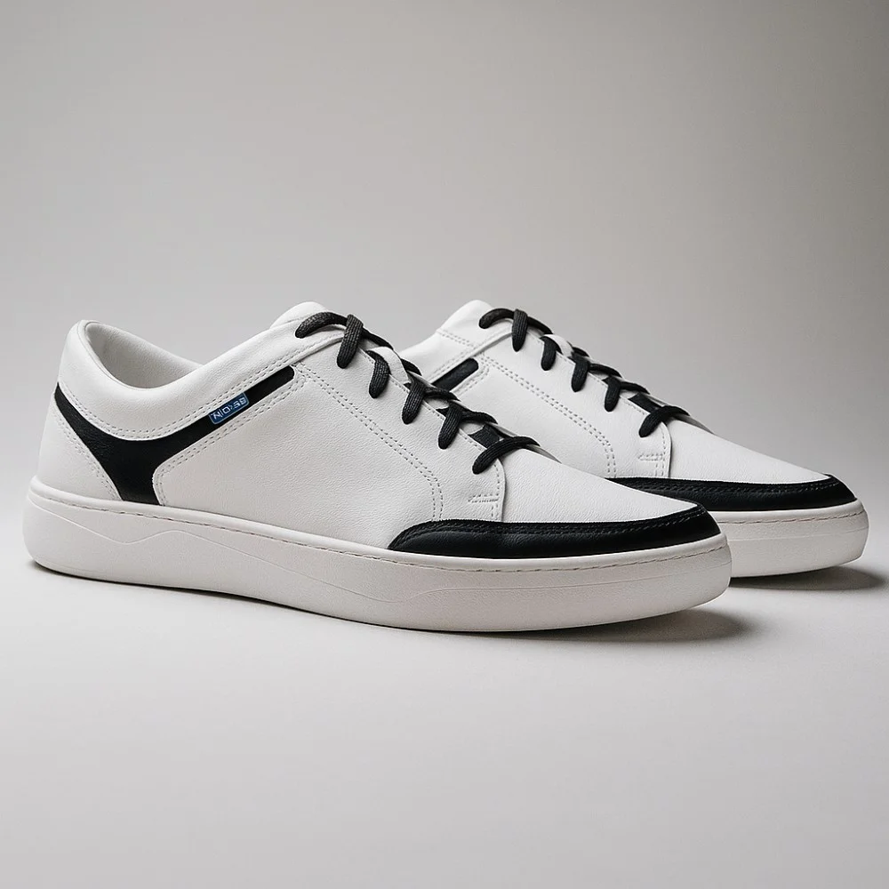Sneakers man's white BADURA (Poland) model 4767