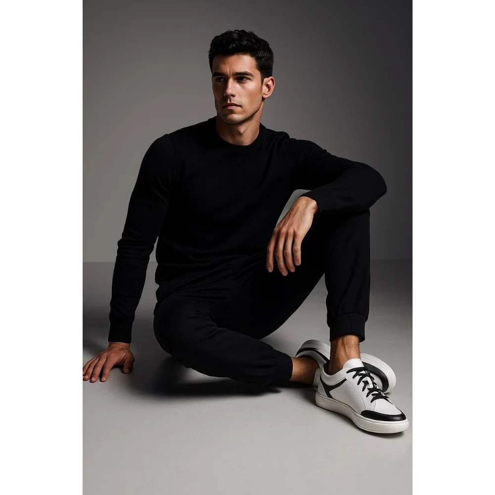 Sneakers man's white BADURA (Poland) model 4767