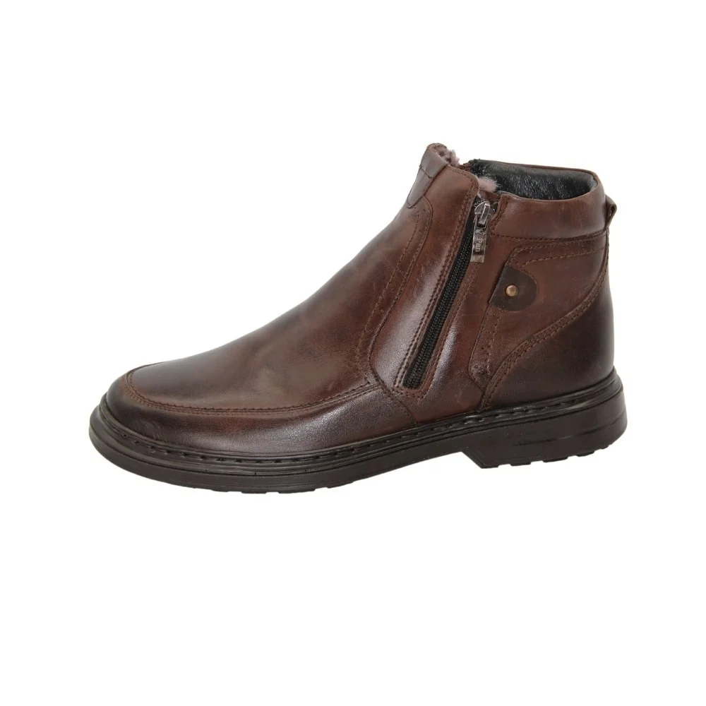 Giorgio Minardi 1348 - коричневі зимові черевики з двома блискавками