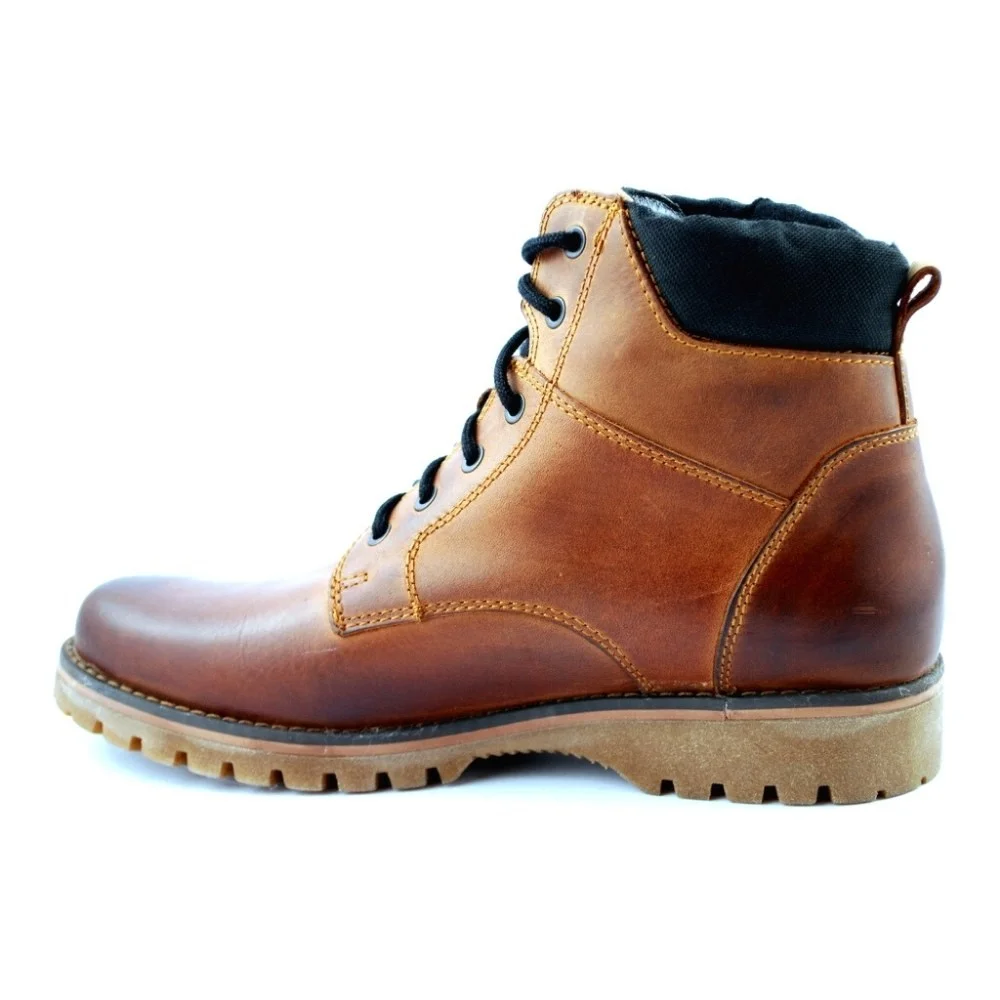 Чоловічі коричневі черевики LESTA (Польща) модель 4877