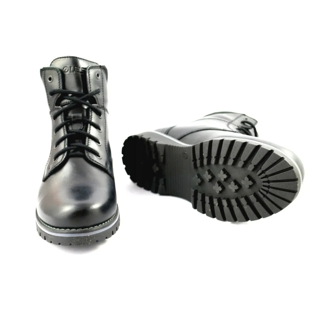 Мужские черные зимние ботинки LESTA Польша, 212-6519-7-1058 натуральная кожа