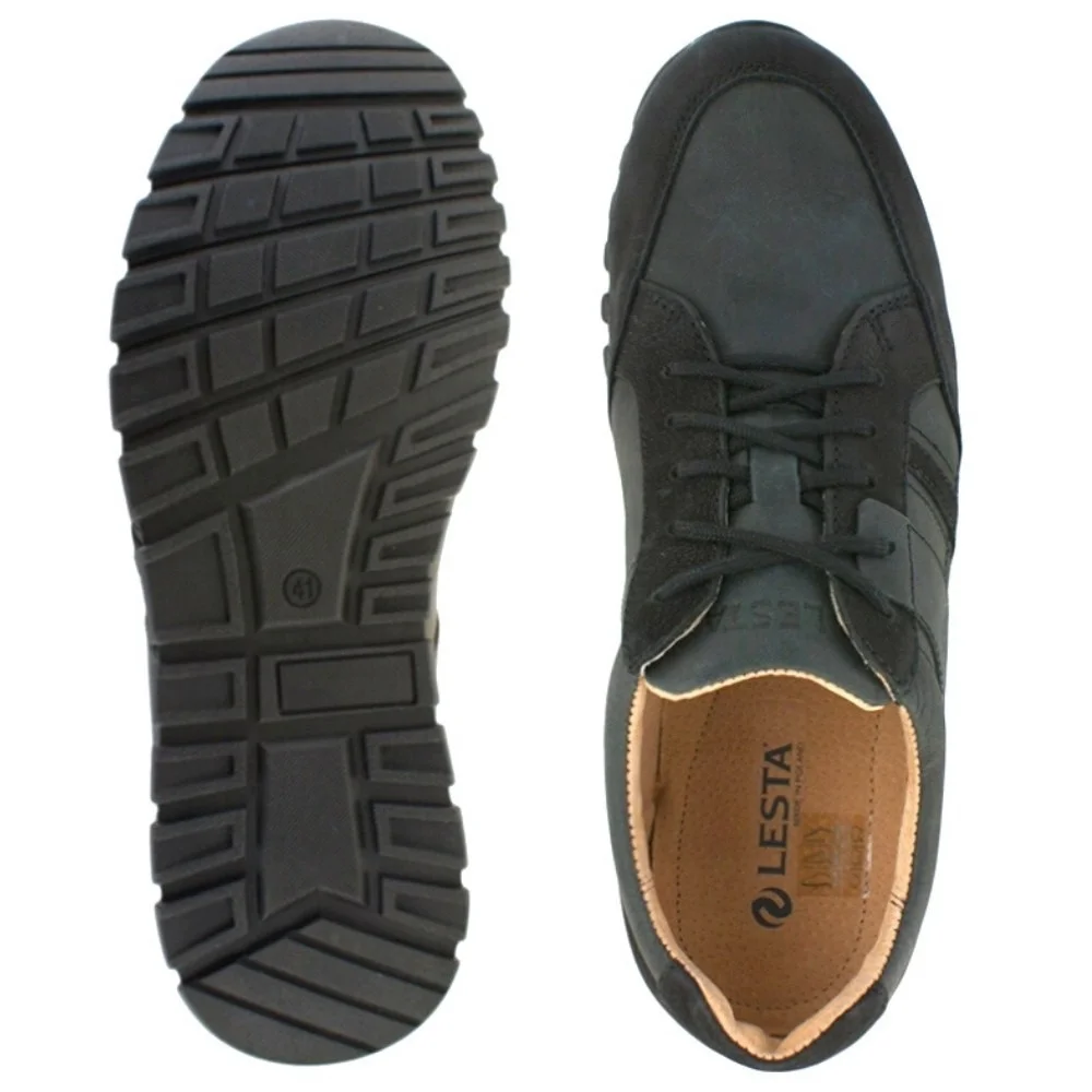 Кросівки чоловічі чорні Lesta (Польща) модель 4907