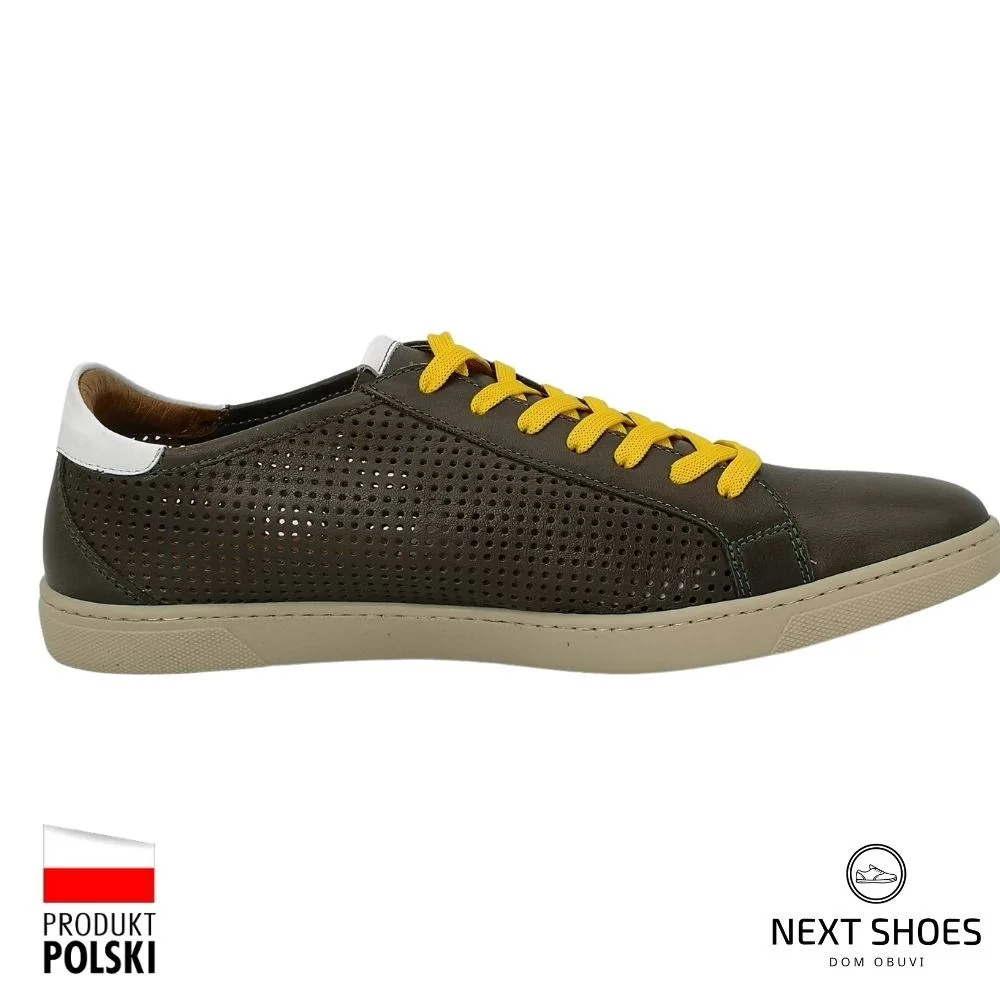 Moccasins man's green Pilpol Prato (Poland) model 4995