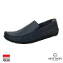 Moccasins man's blue Lesta (Poland) model 5019