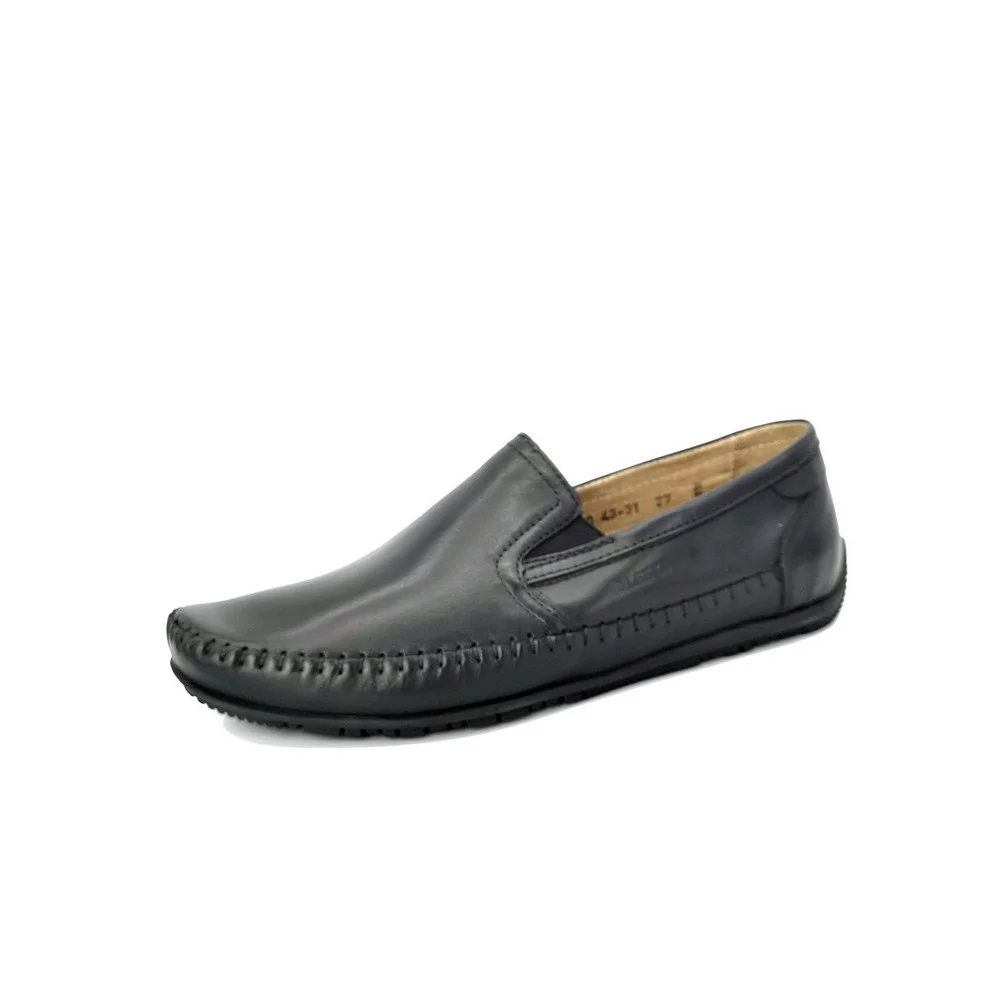 Moccasins man's black Lesta (Poland) model 5020