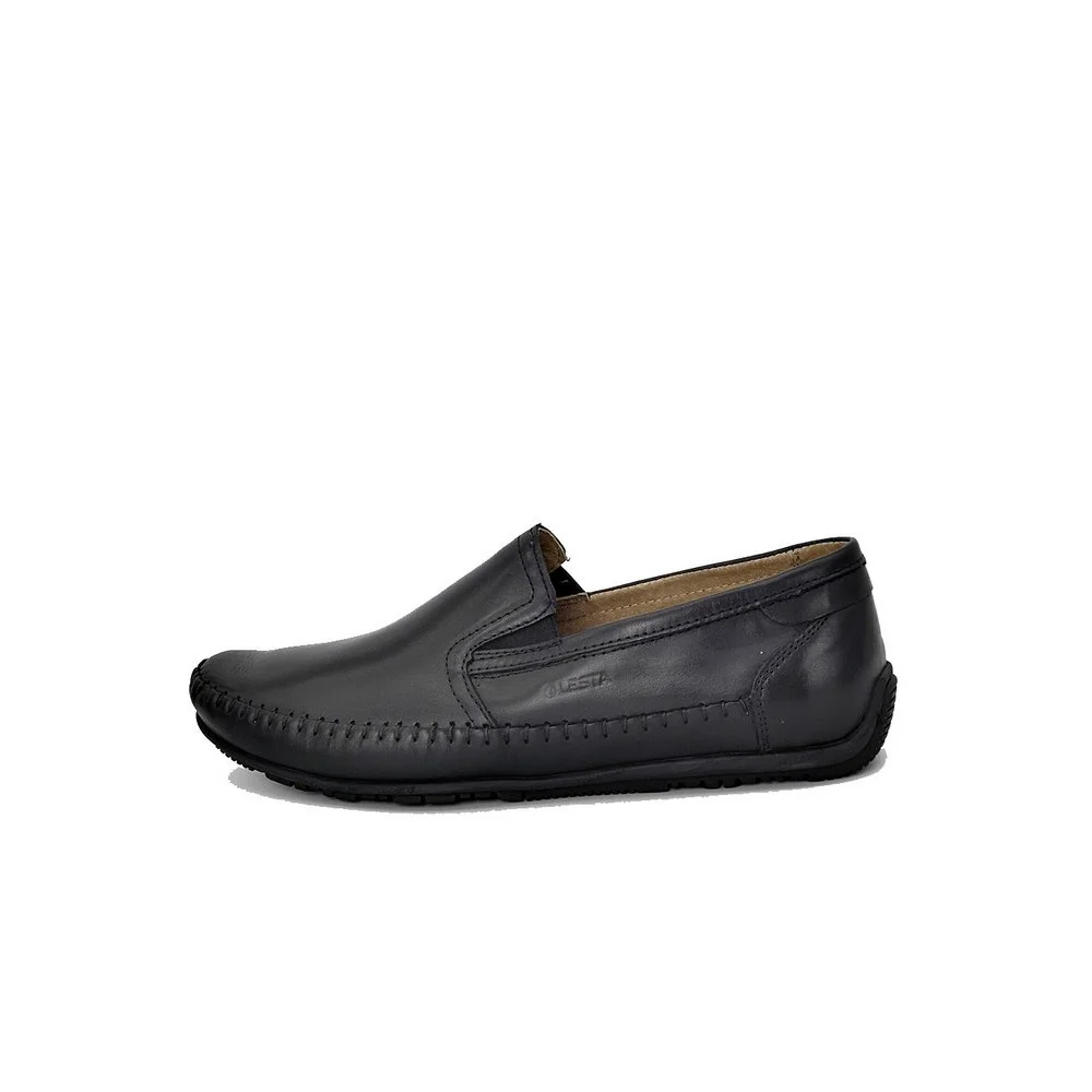 Moccasins man's black Lesta (Poland) model 5020