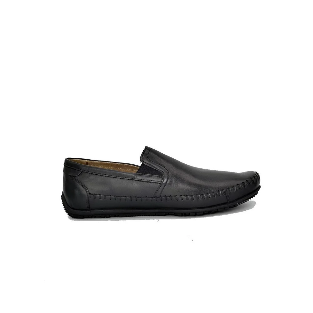 Moccasins man's black Lesta (Poland) model 5020