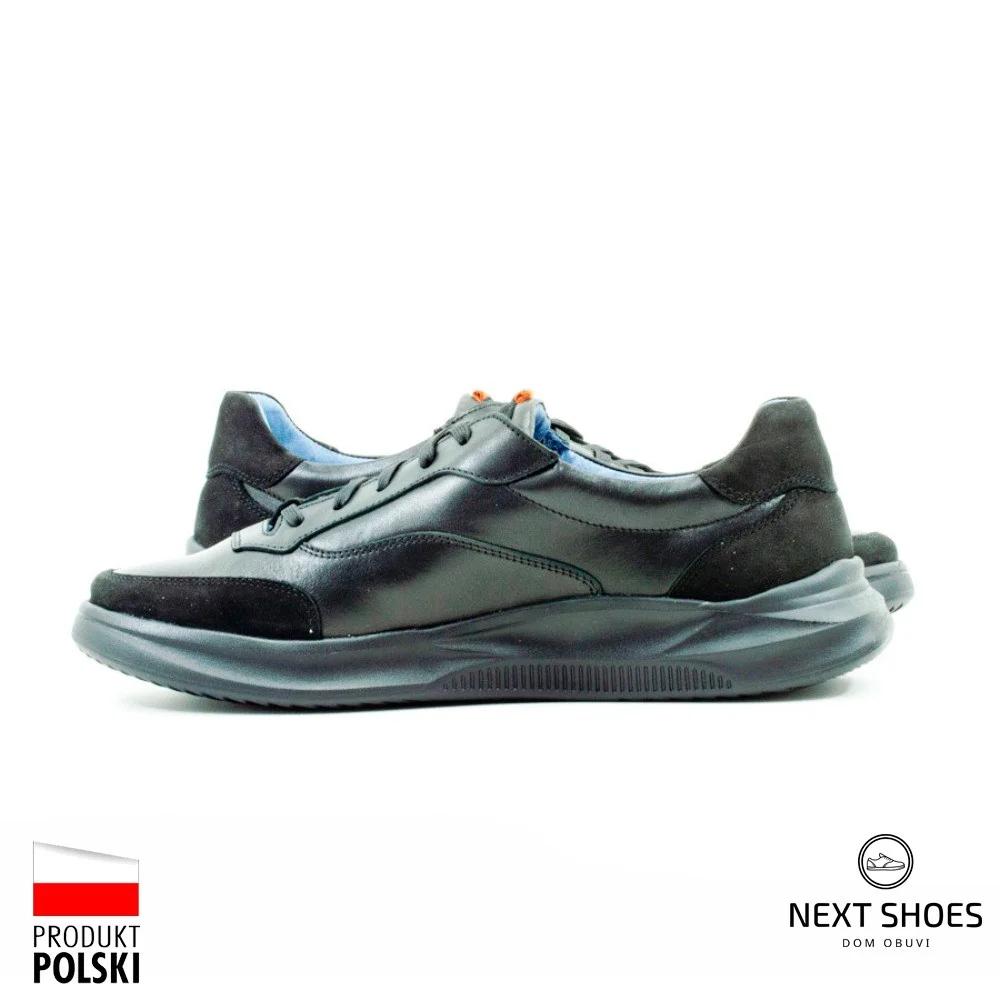 Sneakers for men black Badura (Poland) model 5022