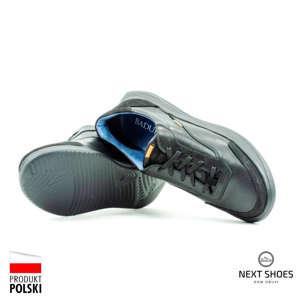 Sneakers for men black Badura (Poland) model 5022