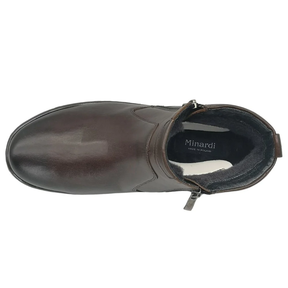 Чоловічі зимові черевики Giorgio Minardi 1415 5068 з натуральної шкіри та шерсті