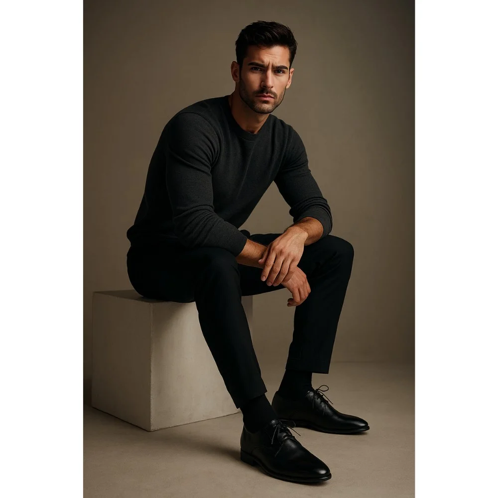 Men's black shoes Giorgio Minardi (Poland) model 5069