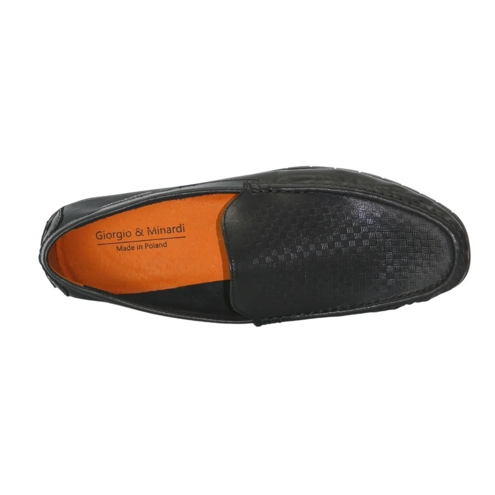 Men's black loafers Giorgio Minardi (Poland) model 5205