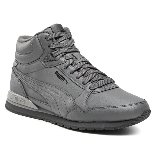 Мужские серые ботинки Puma ST Runner V3 Mid L 387638 02 Dark Shadow/Dark Shadow/Black 5348