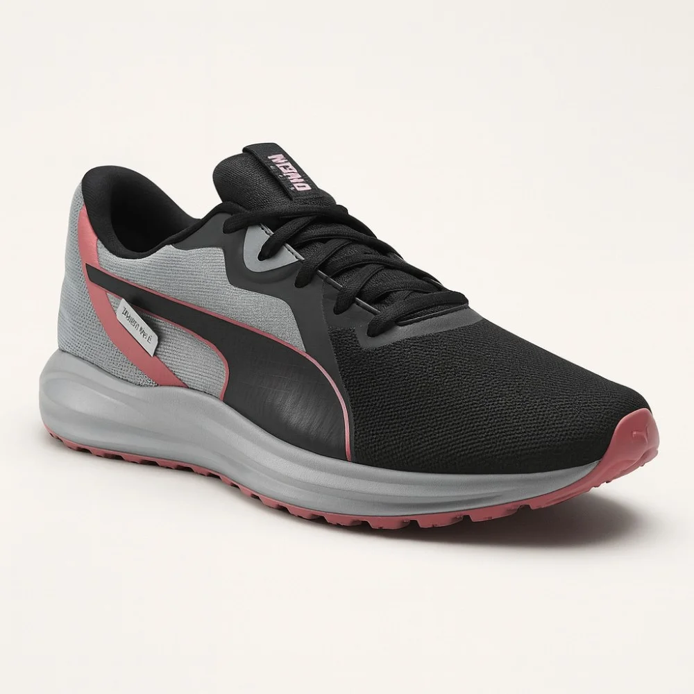 Чоловічі сірі кросівки PUMA Twitch Runner PTX 377506 Quarry Puma Black 5372