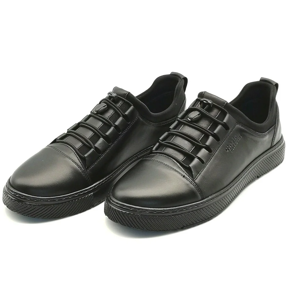 Купити чоловічі чорні шкіряні кросівки Giorgio Minardi C21B-373 5377-5065