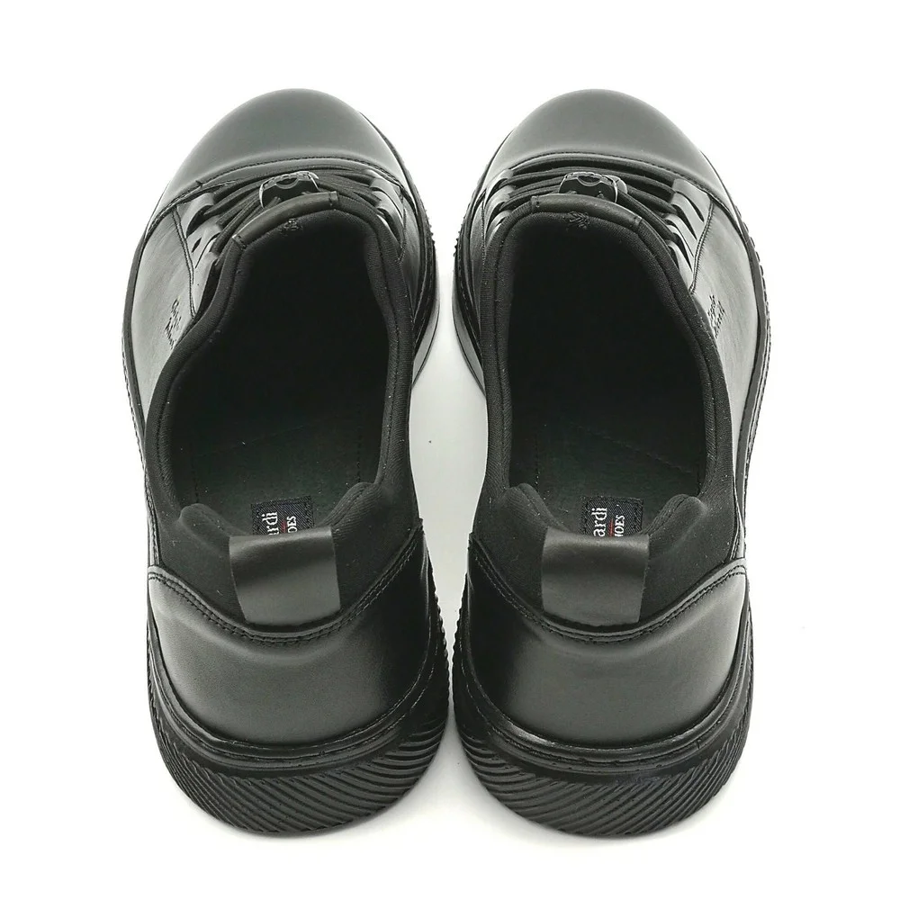 Купити чоловічі чорні шкіряні кросівки Giorgio Minardi C21B-373 5377-5065