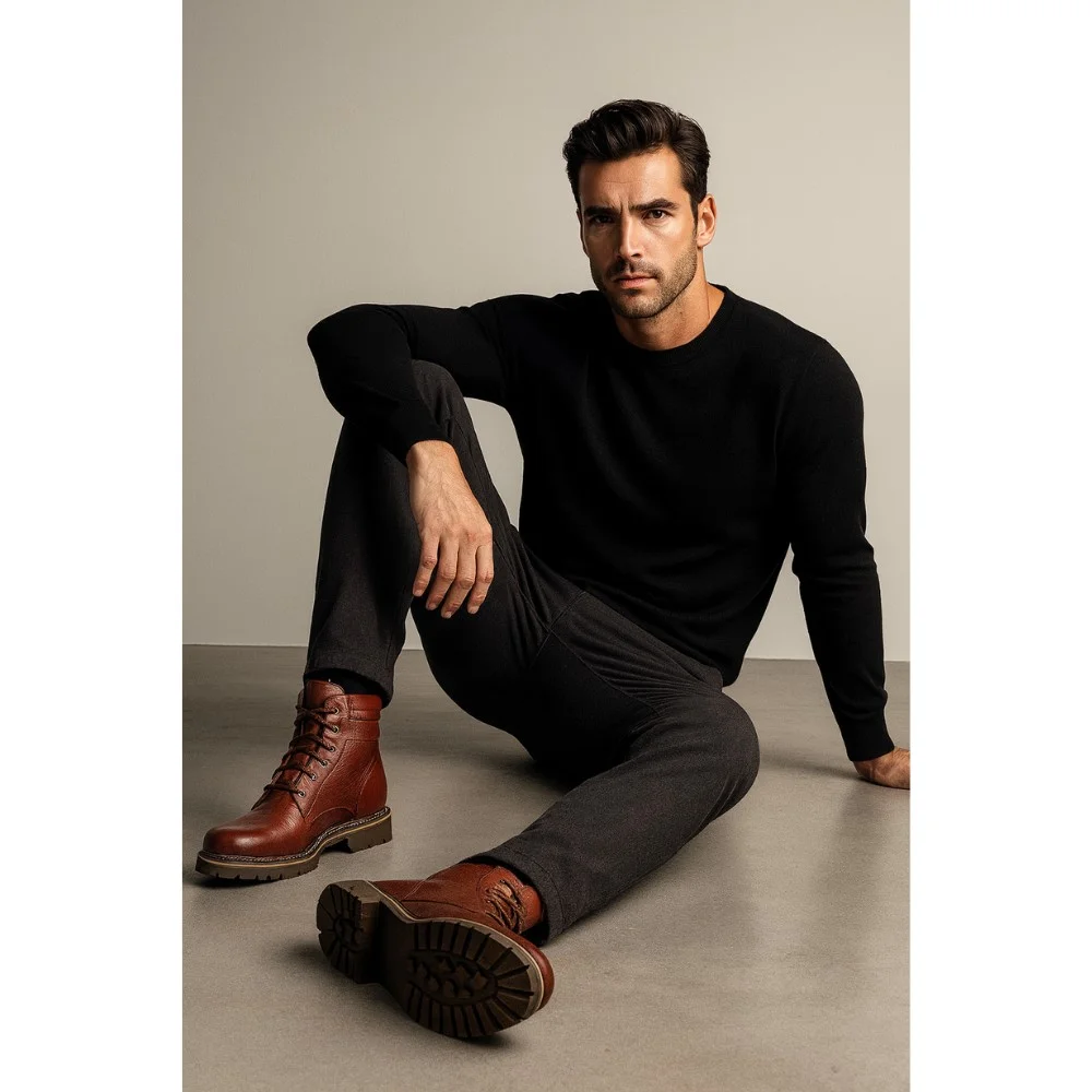 Купить зимние кожаные ботинки Giorgio Minardi 394 5383 briston-fn