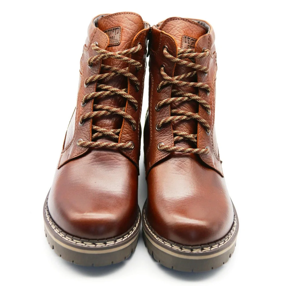 Зимние кожаные ботинки на натуральной шерсти Giorgio Minardi (Польша) модель 5383