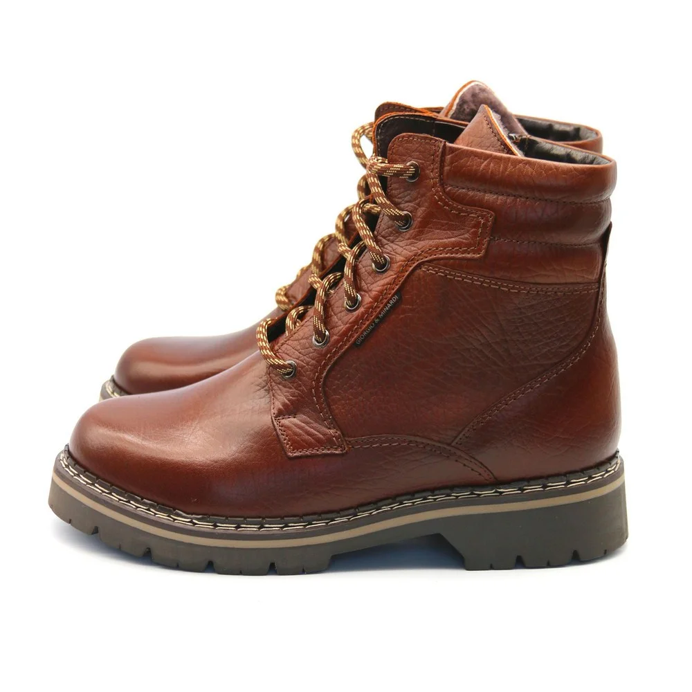 Зимние кожаные ботинки на натуральной шерсти Giorgio Minardi (Польша) модель 5383