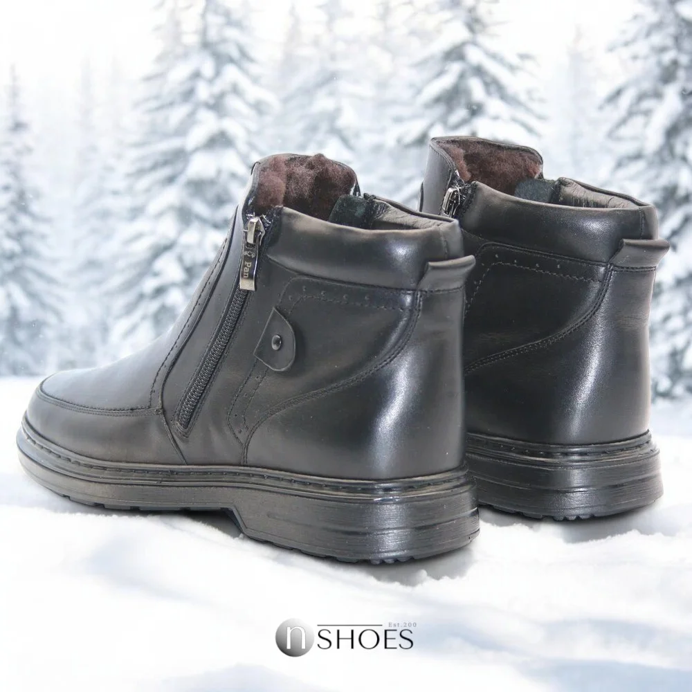 Купить мужские зимние ботинки Giorgio Minardi 1348m 5482 czarny из натуральной кожи