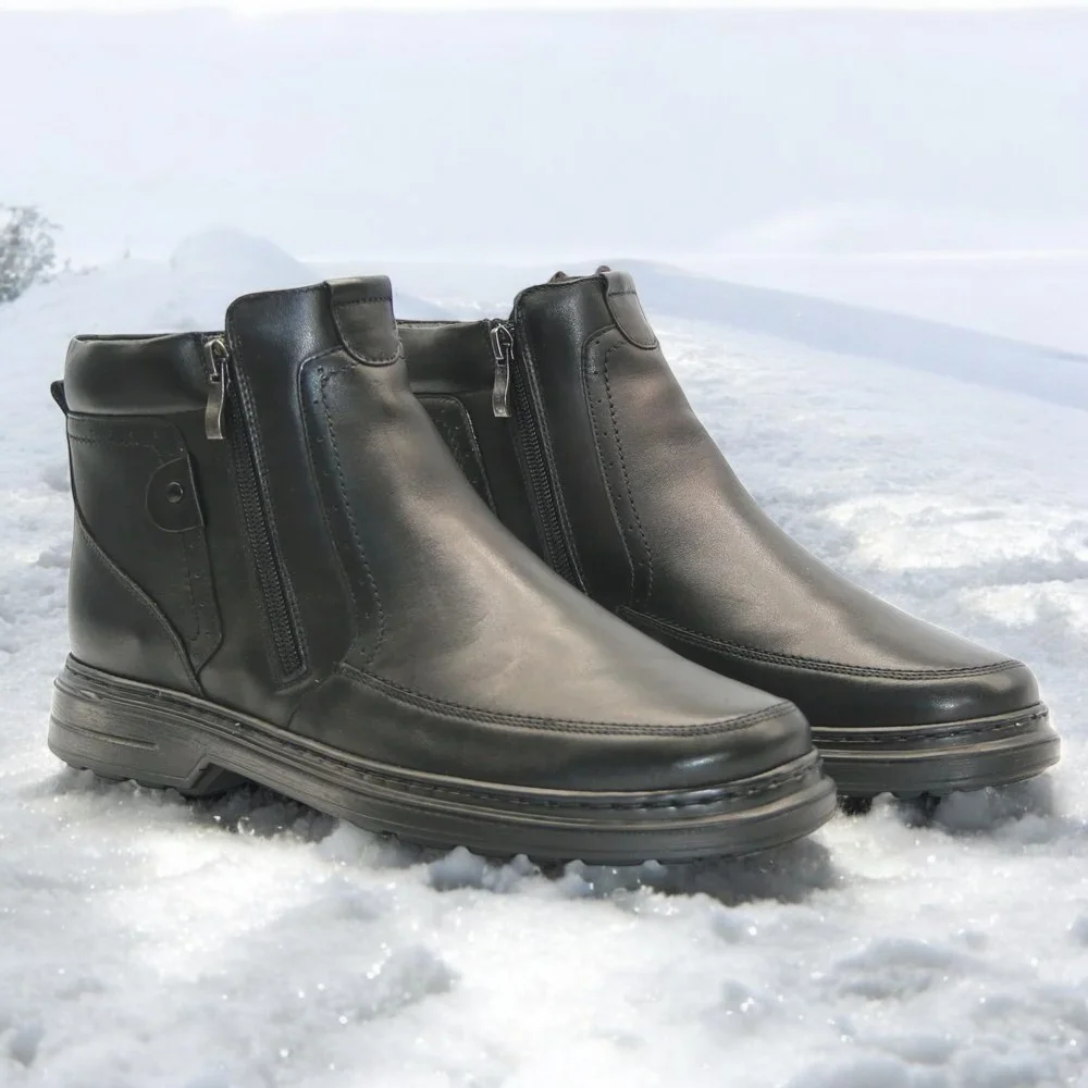 Купить мужские зимние ботинки Giorgio Minardi 1348m 5482 czarny из натуральной кожи