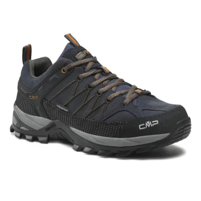 Blue trekking boots CMP Rigel Low Trekking Shoes Wp 3Q13247 Antracite/Arabica 5492